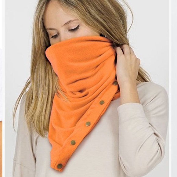 Ruby Red Snap-Button Convertible Scarf - Picture 7 of 12